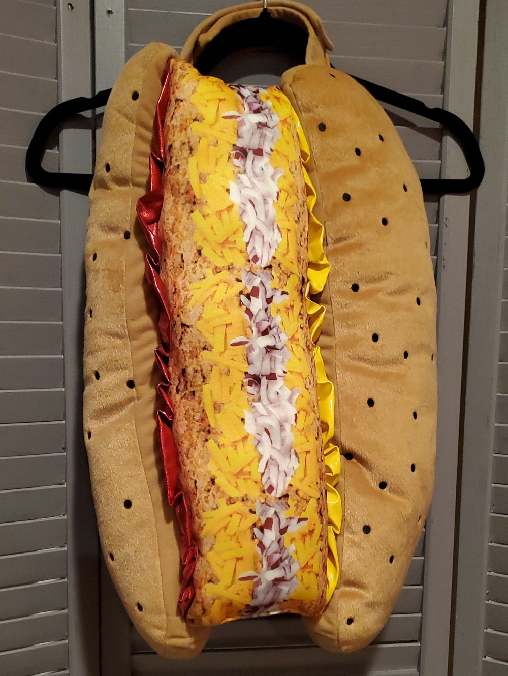Hot Dog Plush Dog Costume Size M